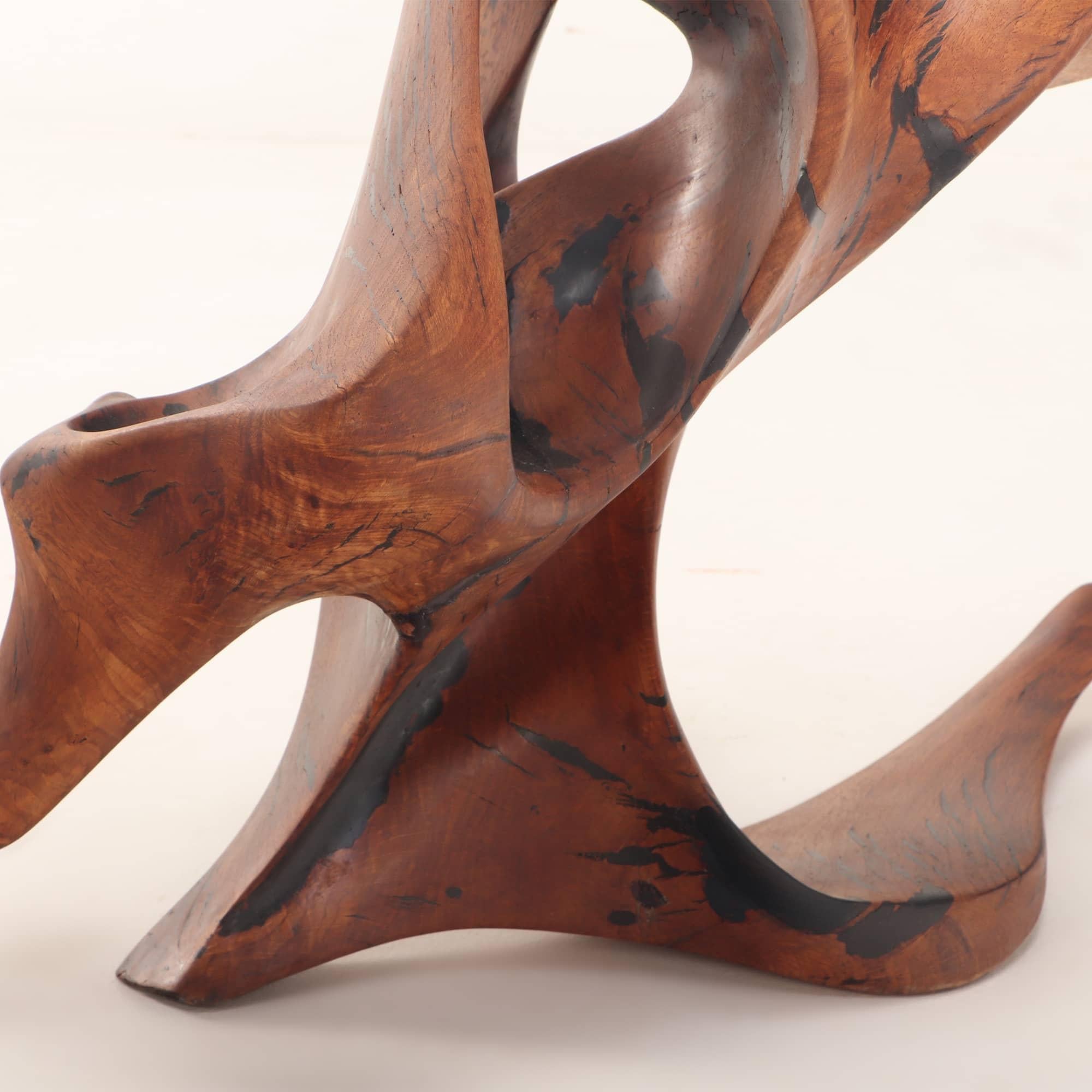 Late 20th Century John Spielman (British, born 1944) large abstract carved wood sculpture c. 1970 For Sale