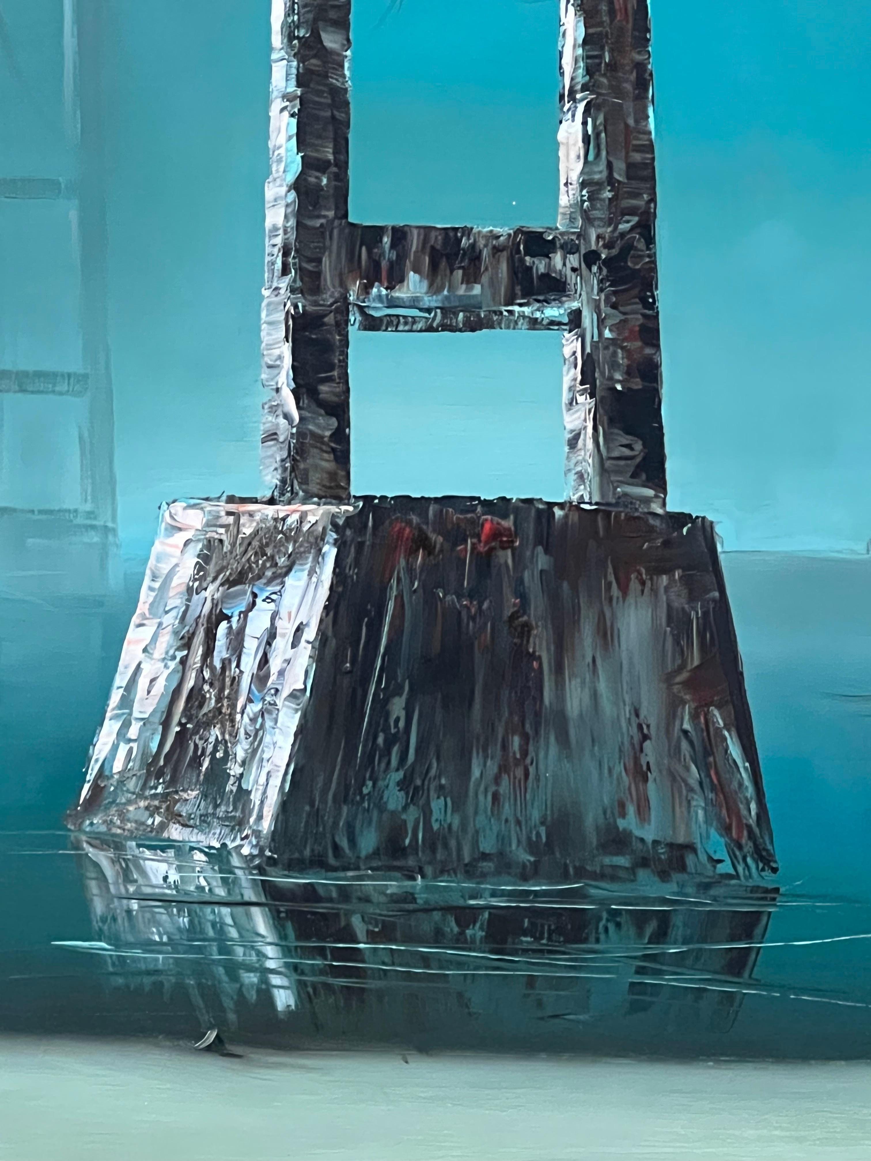 Surrealist Oil Painting of a Lone Figure Lost in an Empty World 1