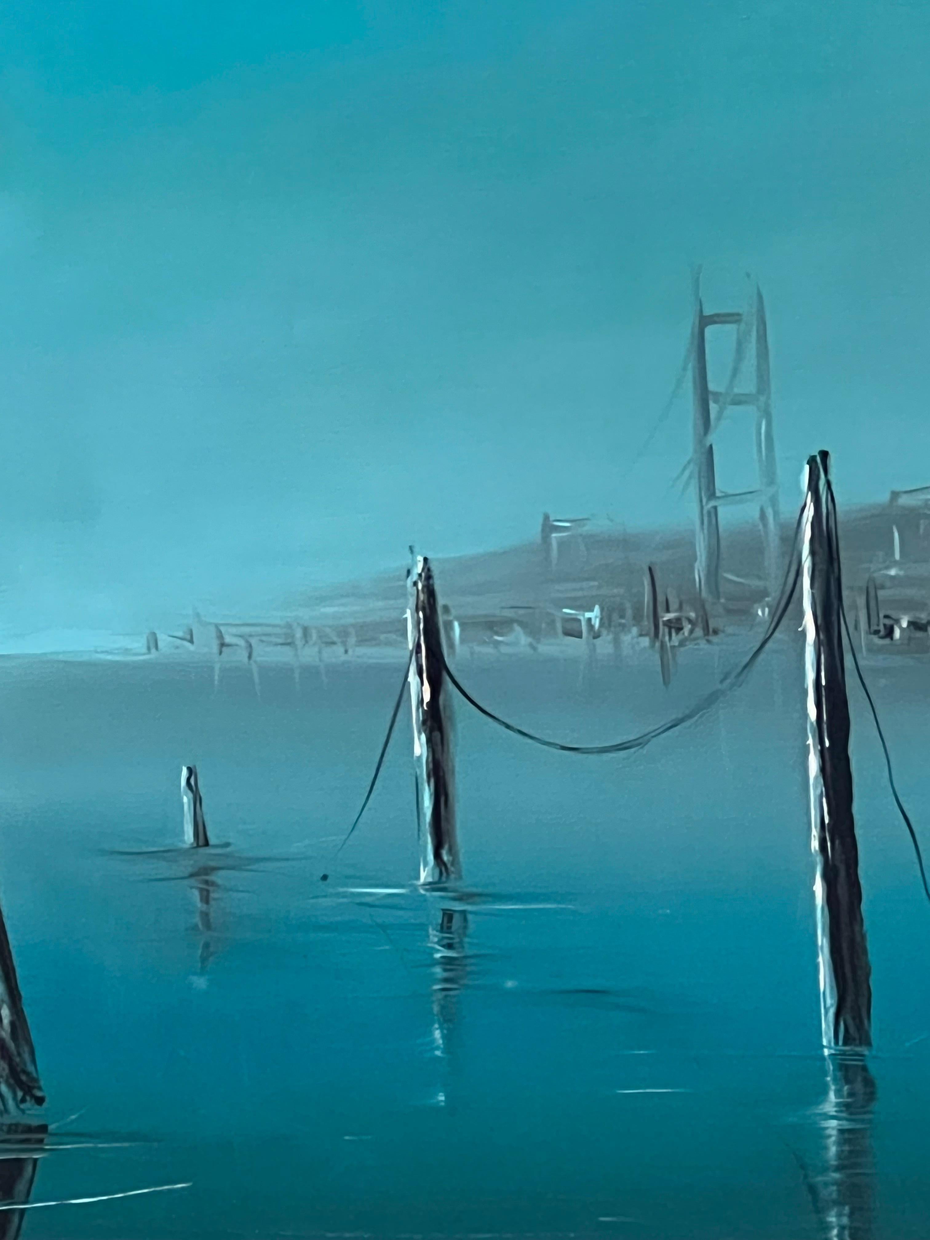 Surrealist Oil Painting of a Lone Figure Lost in an Empty World 3