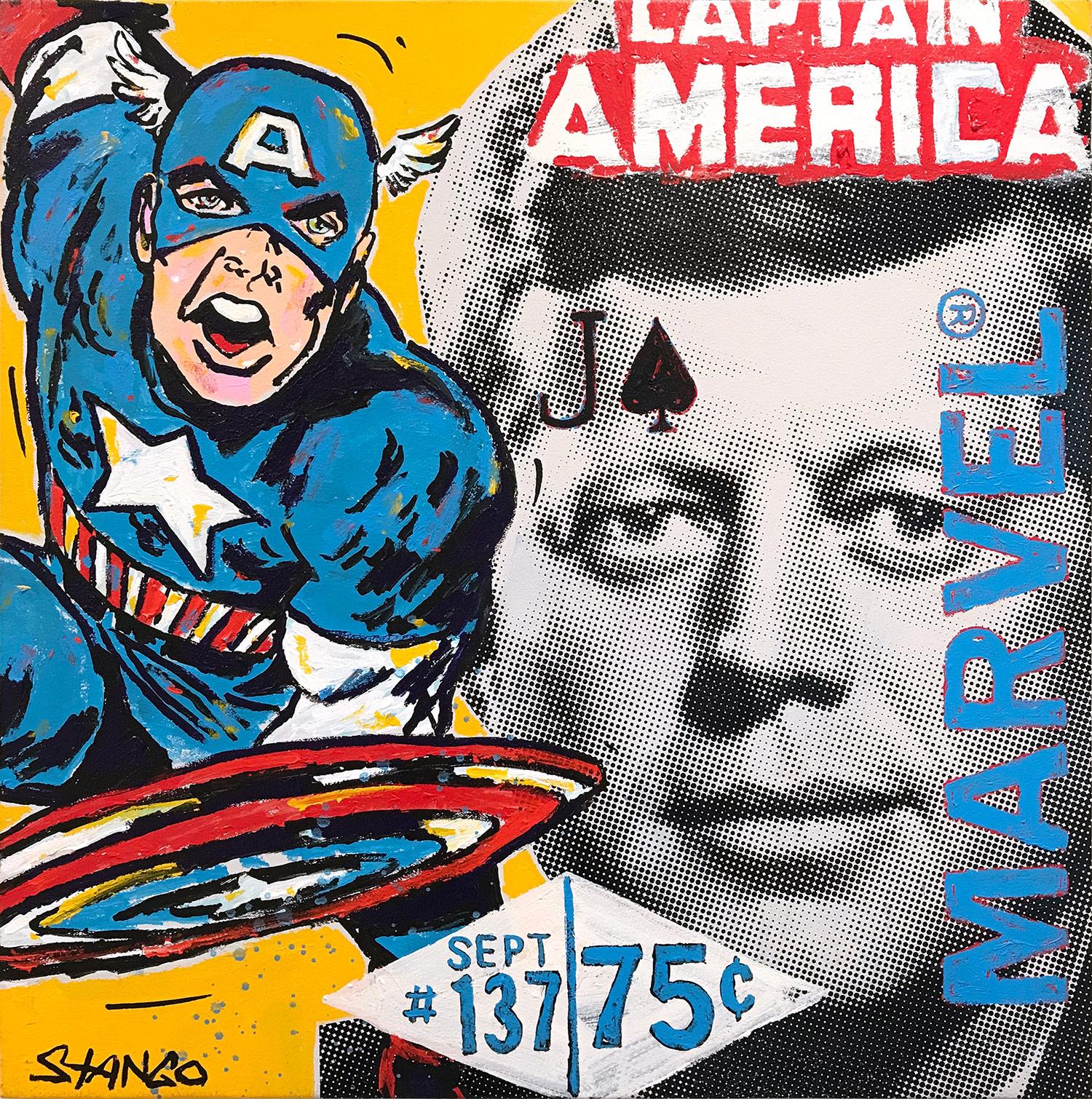John Stango Abstract Painting - Captain America