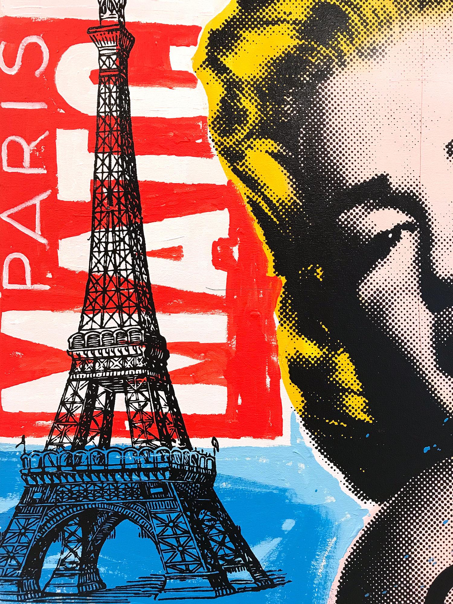 French Marilyn - Contemporary Painting by John Stango