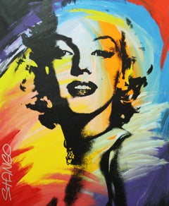Vintage John Stango, Marilyn, Acrylic on Canvas, Pop Art