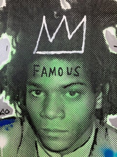 "SAMO Actual Size" Pop Art Jean Michel Basquiat Acrylic Painting on Canvas