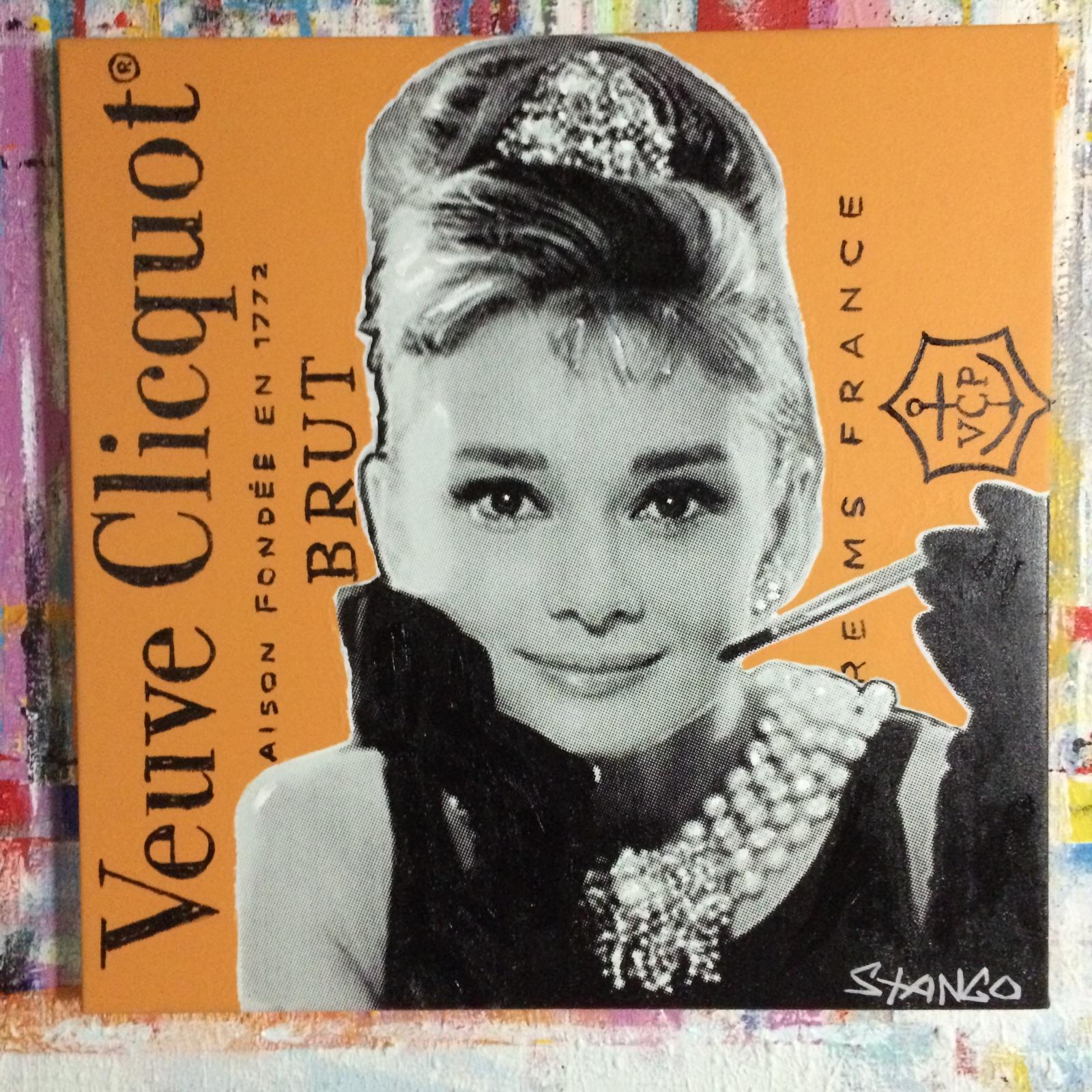Superstar Audrey in Veuve  - Pop Art Painting by John Stango