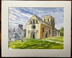 Iffley Church Oxfordshire Romanesque Architecture British Church Painting