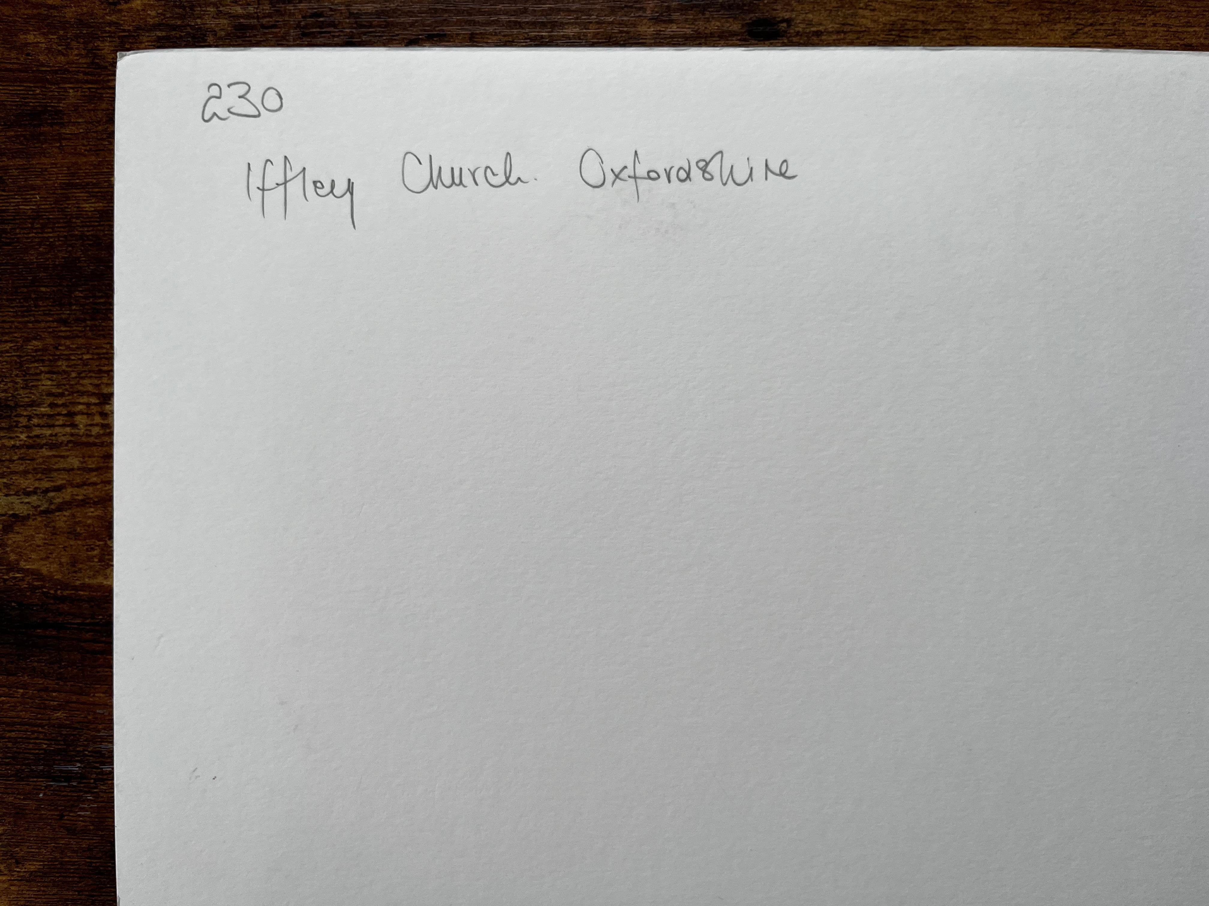 Iffley Church Oxfordshire Romanische Architektur Britische Church's Malerei im Angebot 4