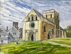 Iffley Church Oxfordshire Romanische Architektur Britische Church's Malerei