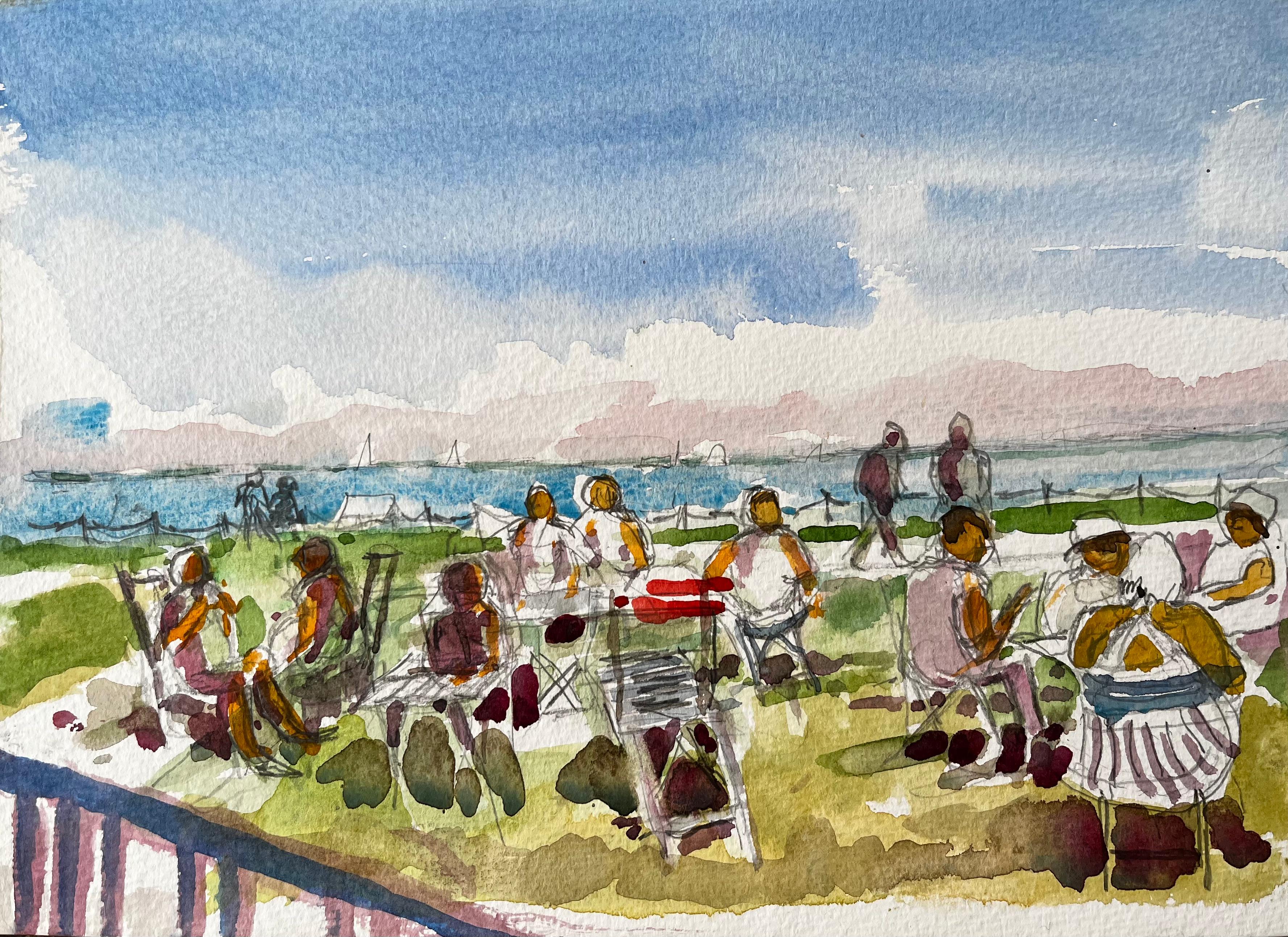 Miniature Landscape Drawings and Watercolors