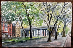 The Monument Southport Lord Street Lancashire Signed 1968 British Watercolour