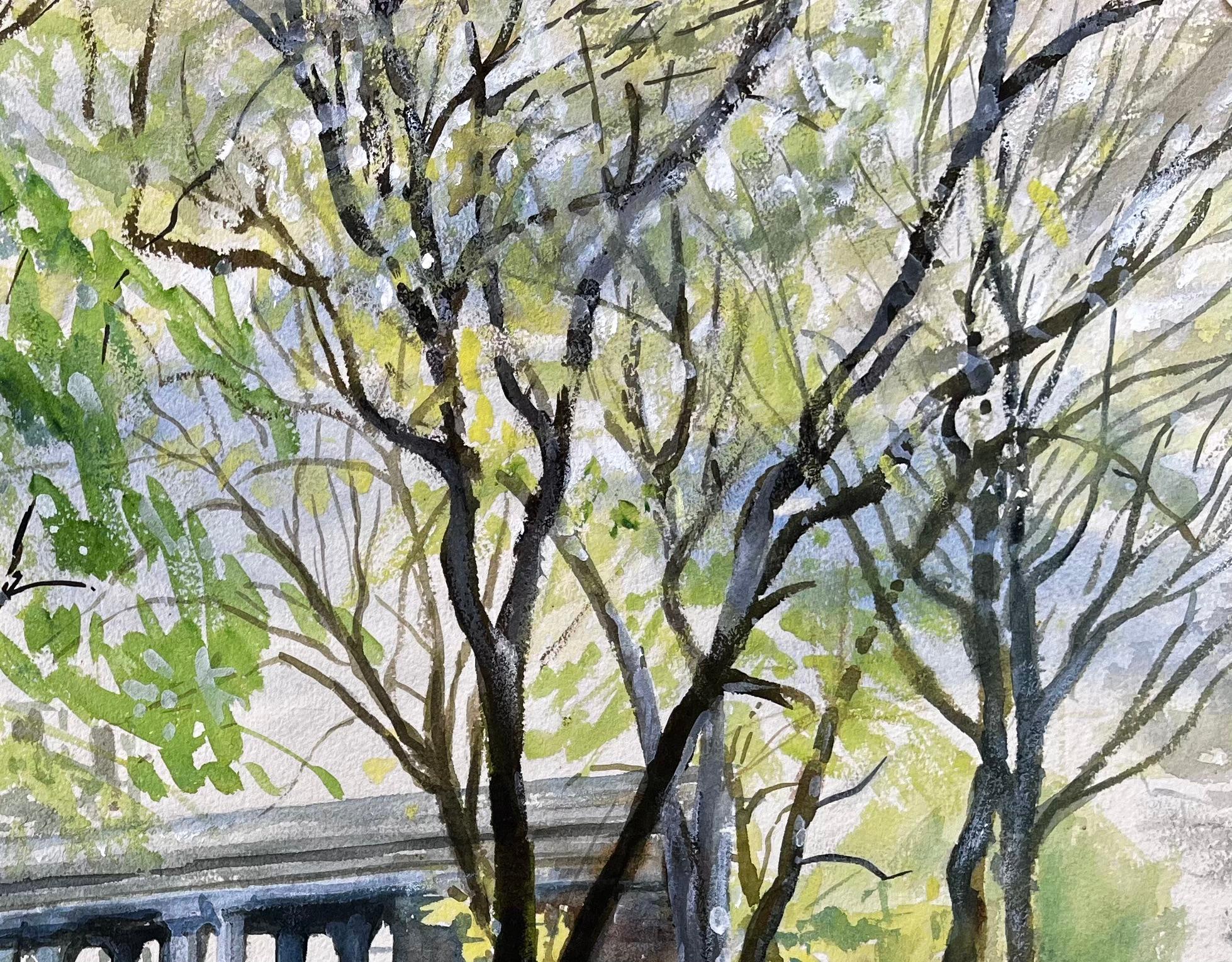 The Monument Southport Lord Street Lancashire Signed 1968 British Watercolour For Sale 1