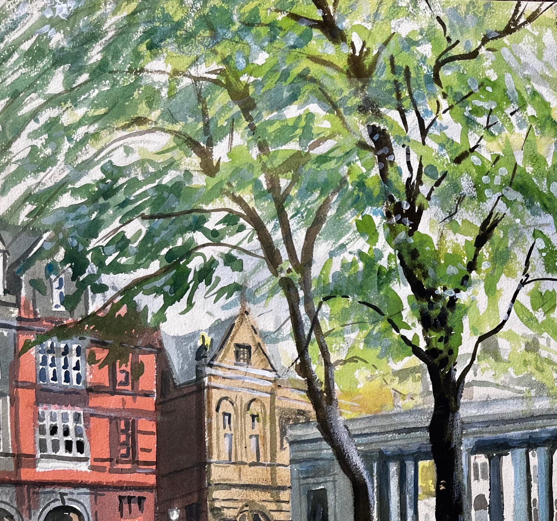 The Monument Southport Lord Street Lancashire Signed 1968 British Watercolour For Sale 3