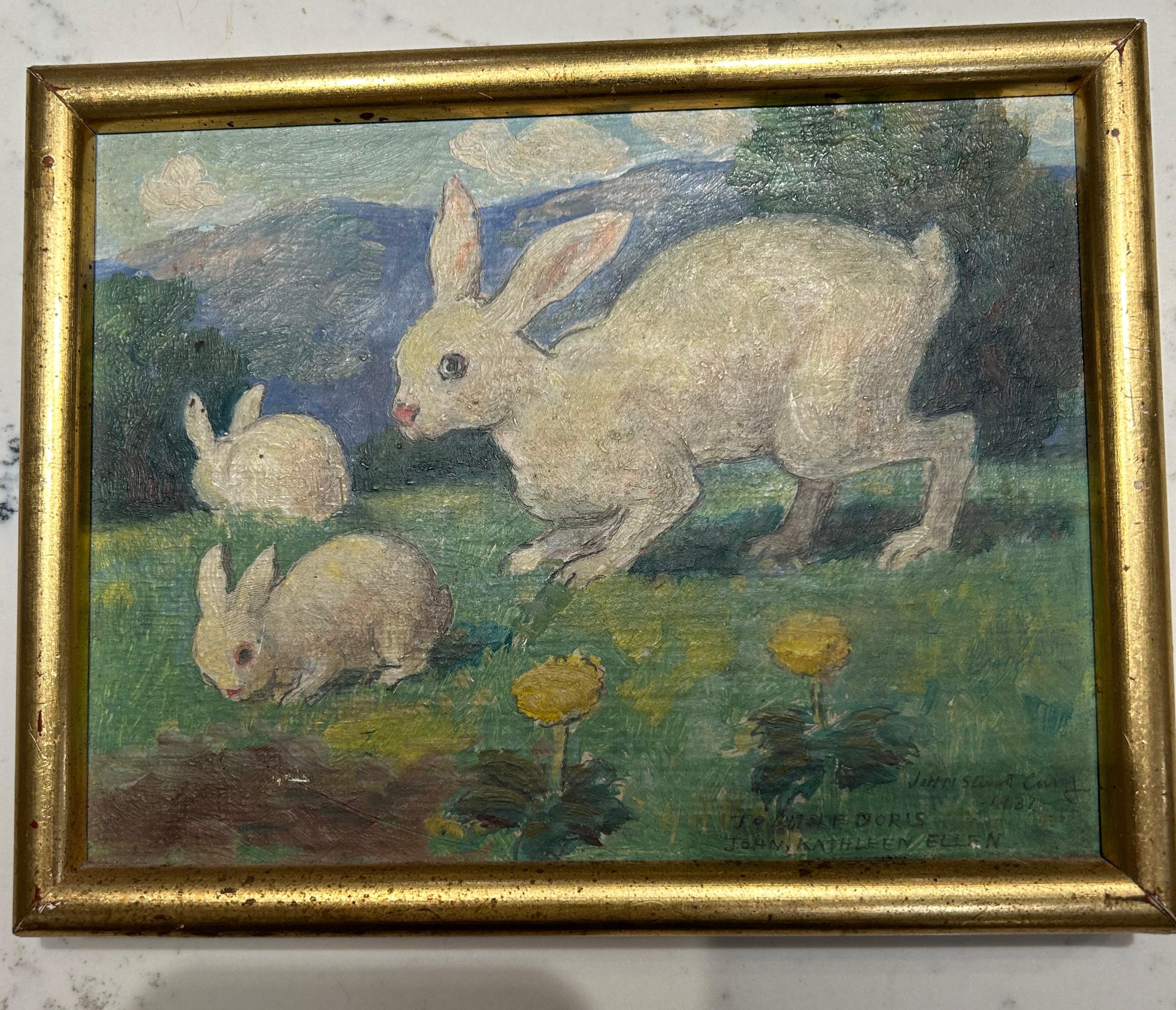 John Steuart Curry Animal Painting - Little Doris