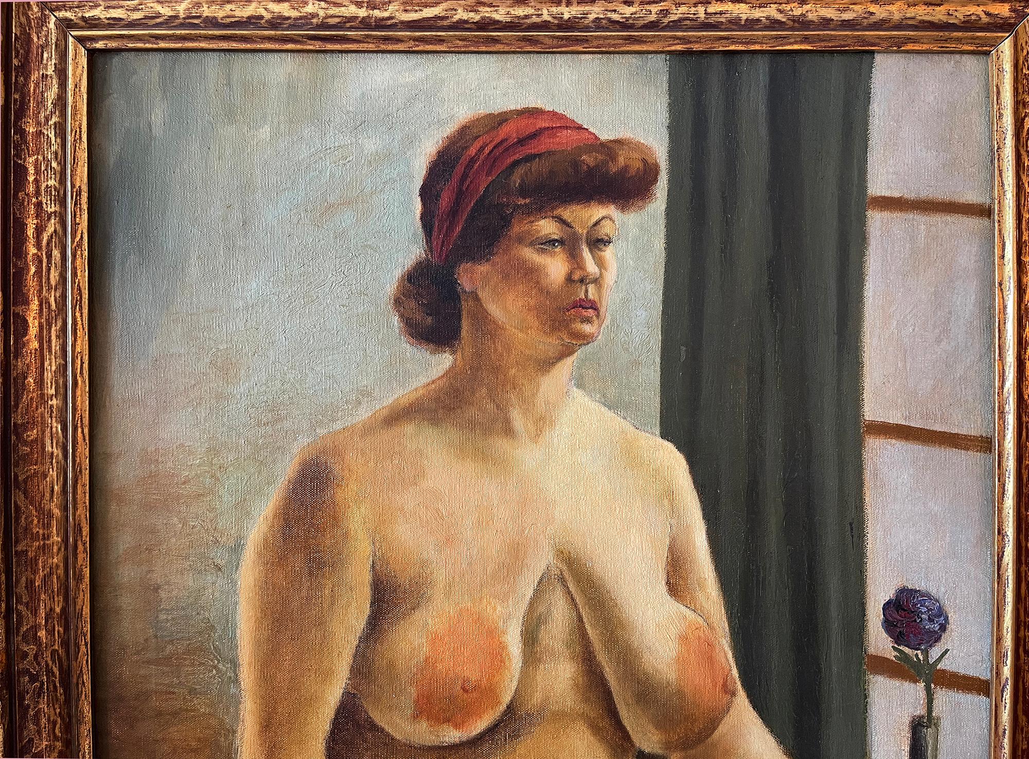 Rubenesque nude woman . full figure Nude Regionalism  - 