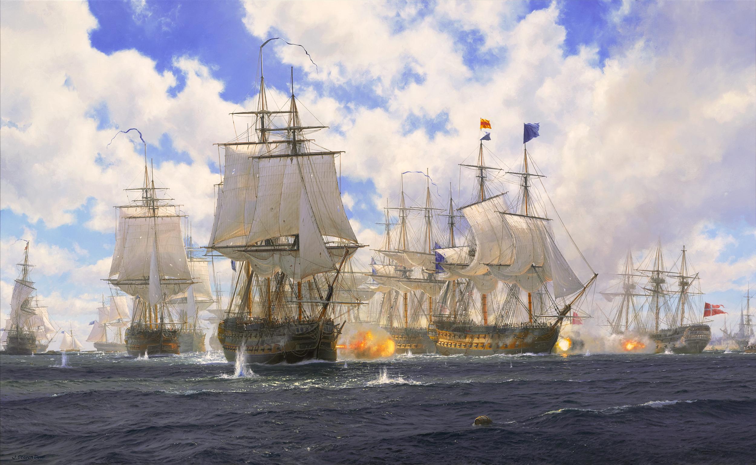 La bataille de Copenhague par John Stevens Dews