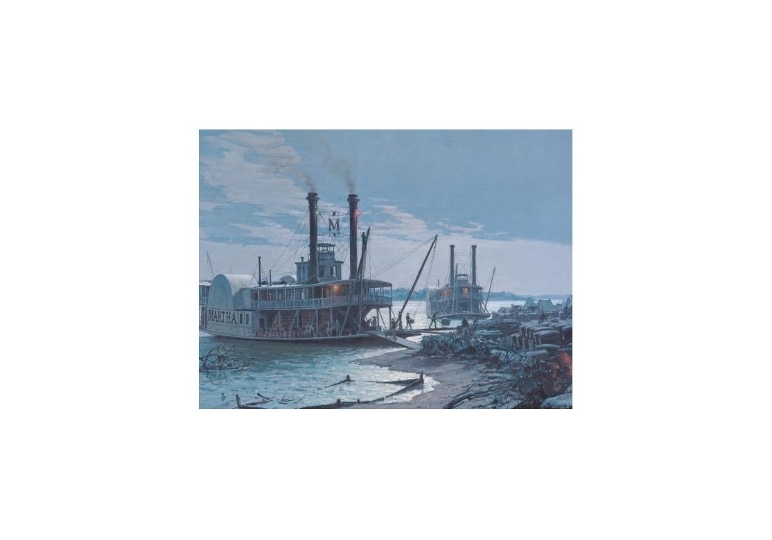 John Stobart (English, B. 1929), Independence, Ltd. Ed. Signed In Fair Condition For Sale In Bridgeport, CT