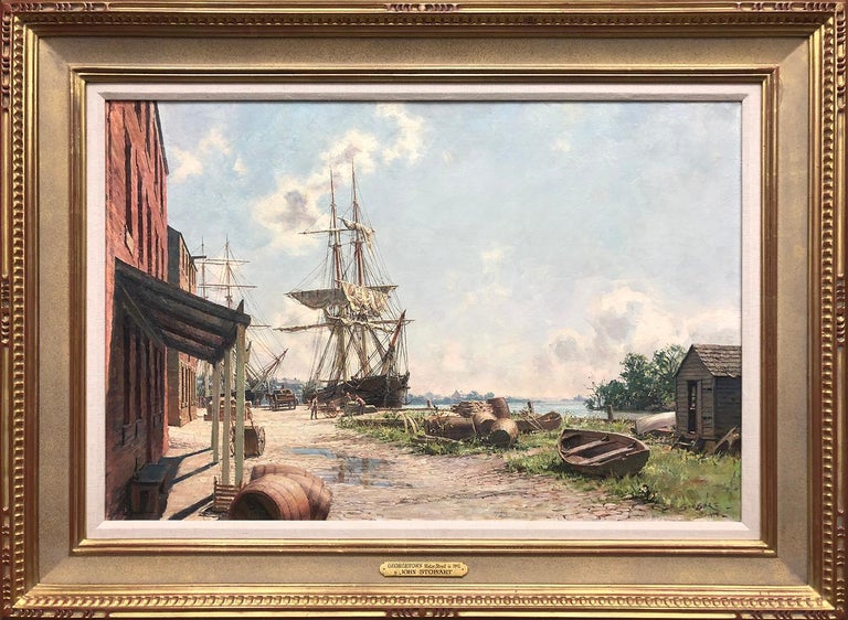 John Stobart Water Street in 1842 For Sale at 1stDibs