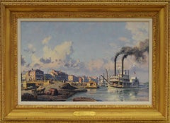 Louisville, The People's Line Packet-Wild Wagoneer Arriving at the Levee in 1868