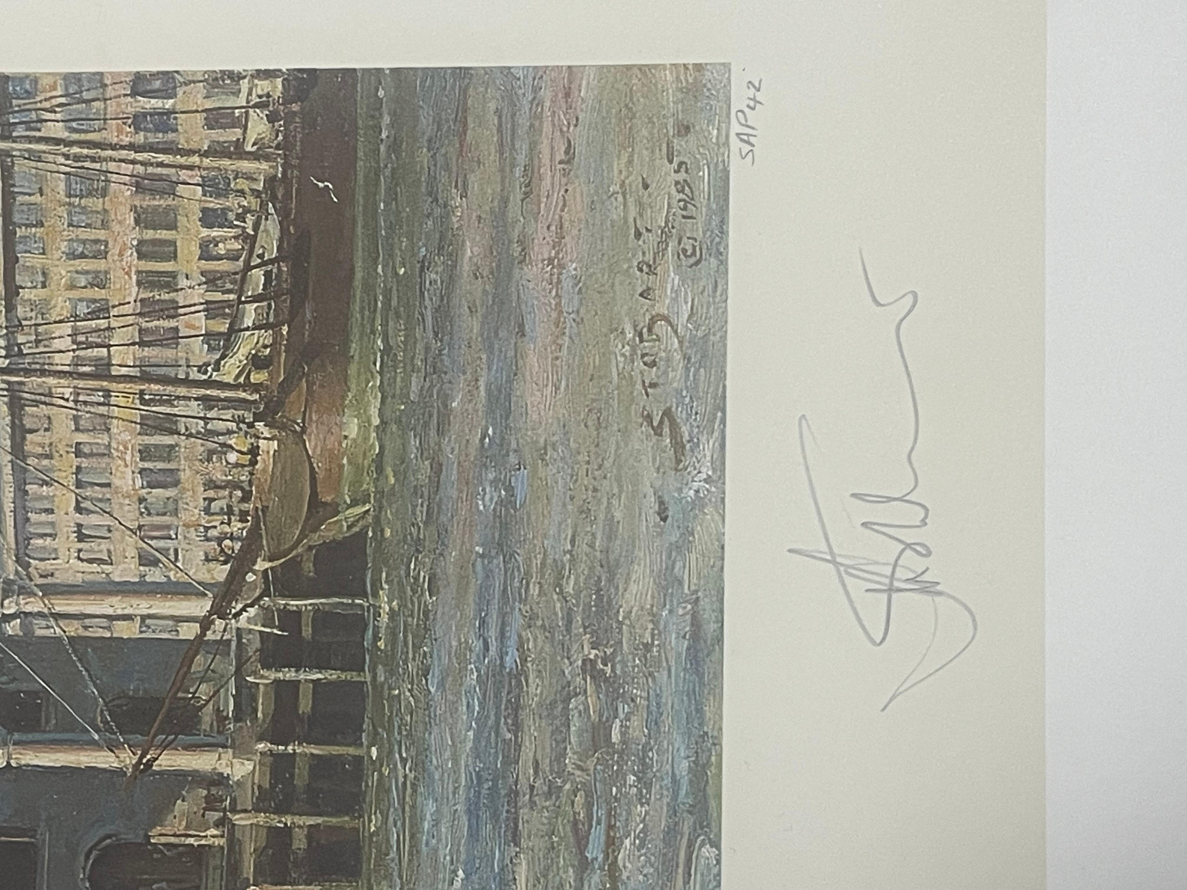 This is a John Stobart signed and numbered lithograph. In good condition. Measures 17x24 roughly. It is unframed