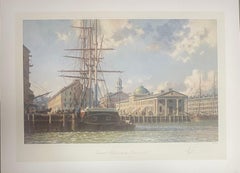 Vintage “BOSTON Faneuil Hall from the East in 1825“