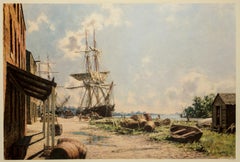 Georgetown. Vessels at the Potomac Wharf in 1842