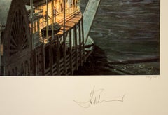 Pittsburgh. The Sidewheel-Steamer "Dean Adams" arriving at the Point in 1880