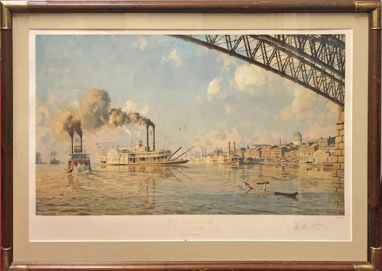John Stobart St. Louis, Gateway to the West For Sale at