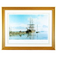 John Stobart "The Bark W.B. Flint At East Boston" Signed Limited Edition Litho