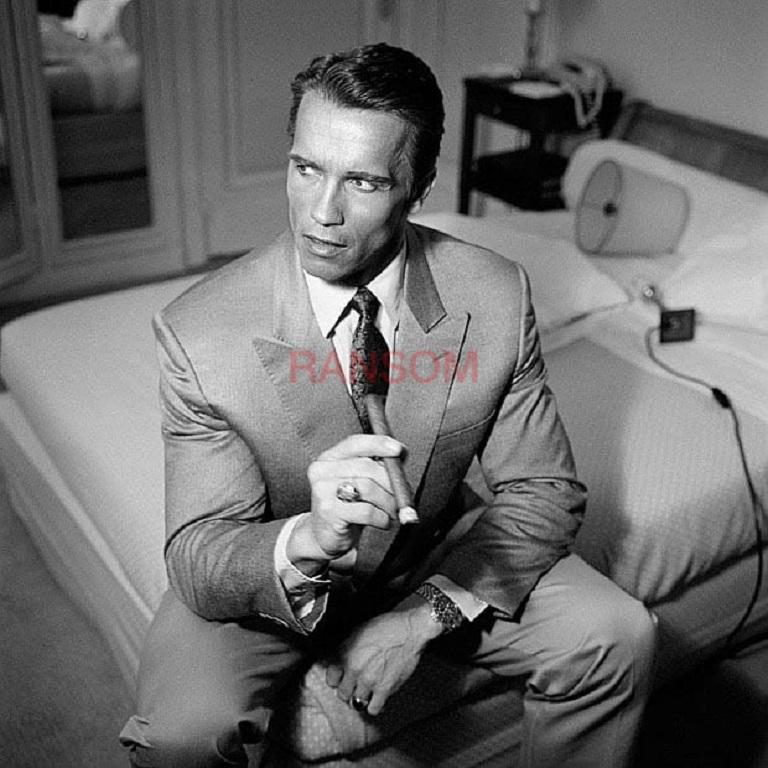 Arnold Schwarzenegger Cigar, Photographic Print by John Stoddart

John Stoddart is best known for having taken scores of photographs of famous faces including Pierce Brosnan, Carla Bruni, Michael Caine, Anthony Hopkins, Jude Law, Arnold