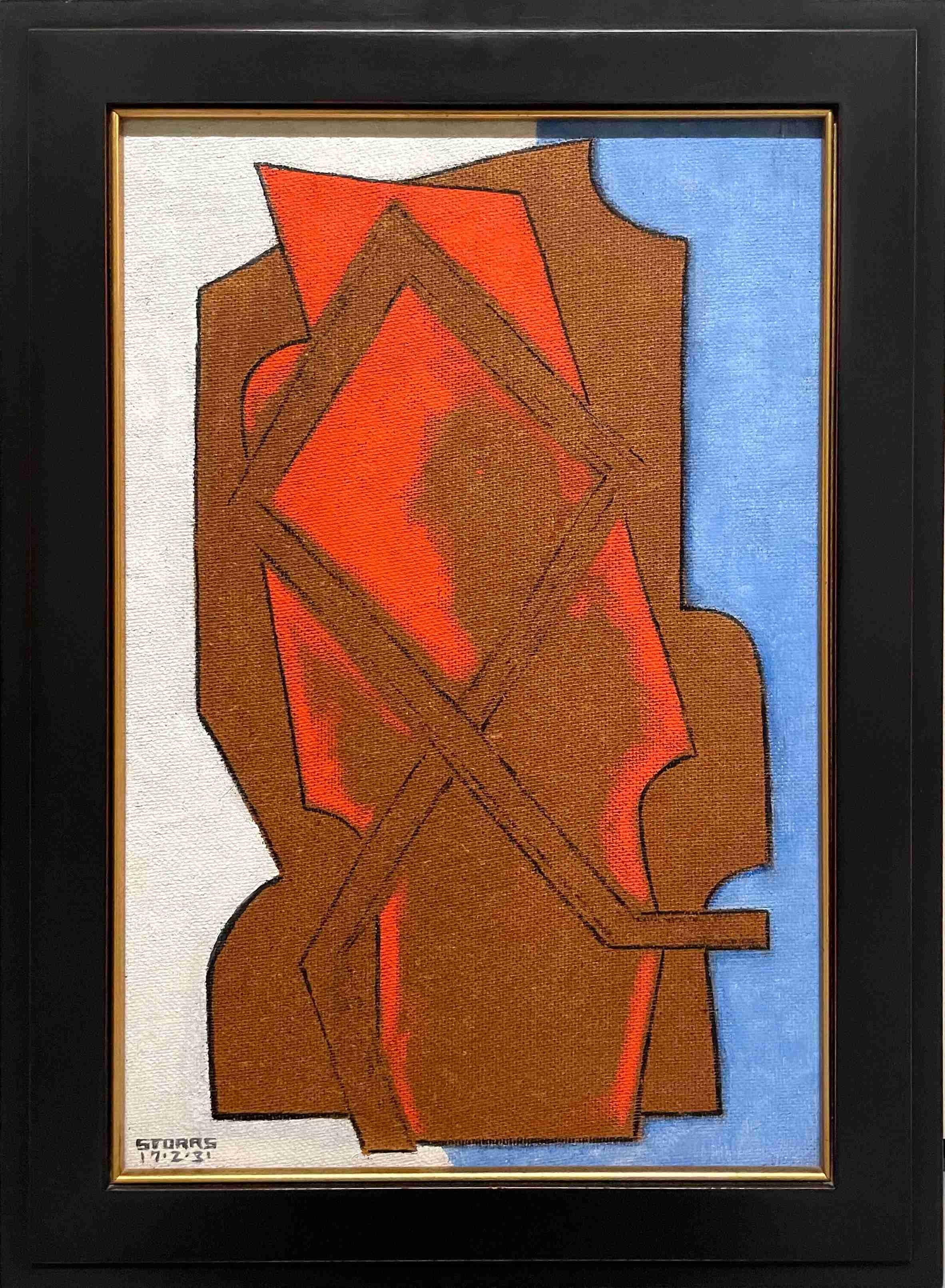 A Magnificent 1931 Art Deco Painting by Master Artist John Storrs For Sale 1