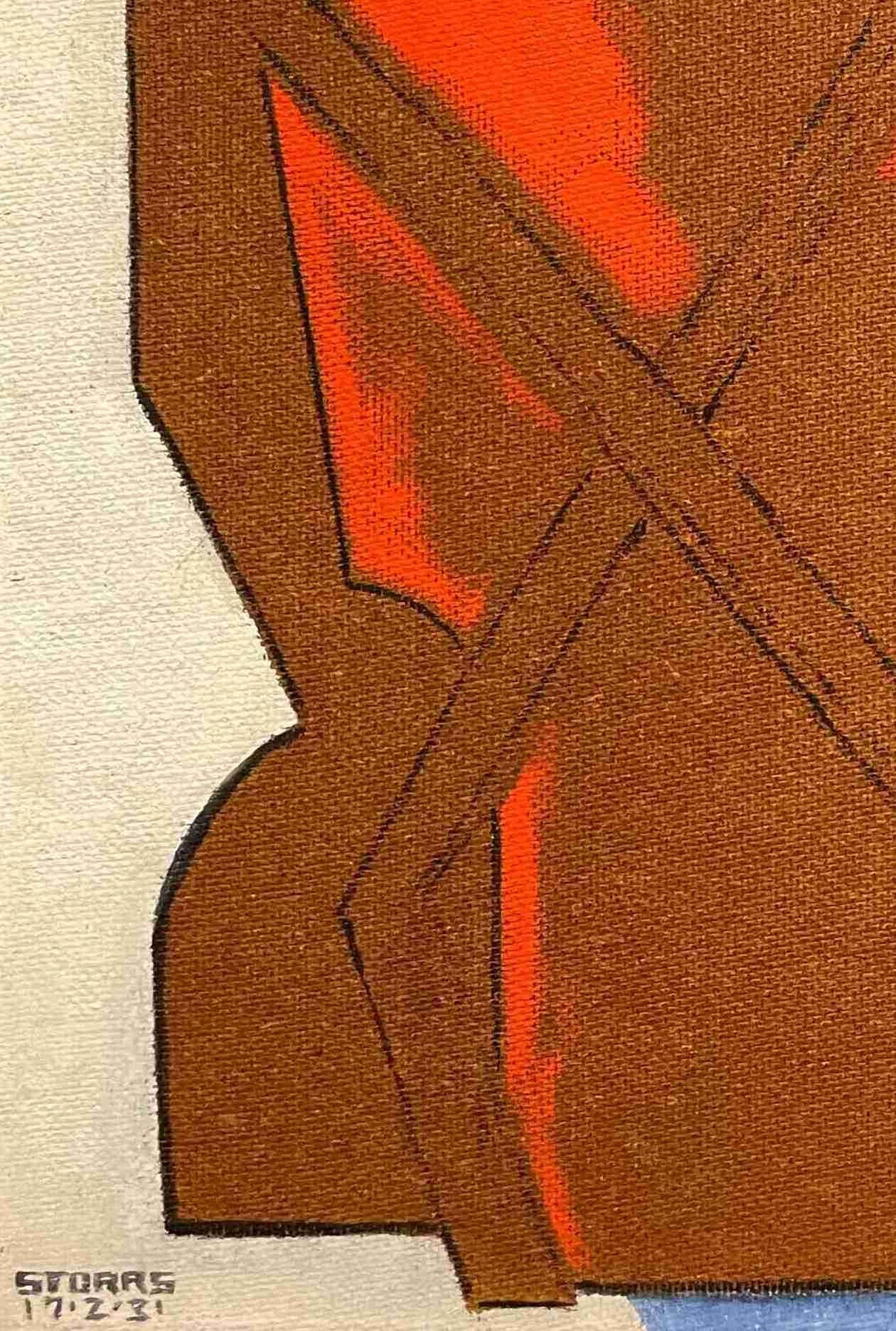 A Magnificent 1931 Art Deco Painting by Master Artist John Storrs For Sale 2