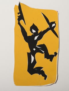 Band Players, Modern Collage of Four Screenprints  by John Stritch