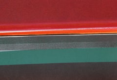 Minimalistischer abstrakter Raumteiler „Roter Himmel“ von John Stritch