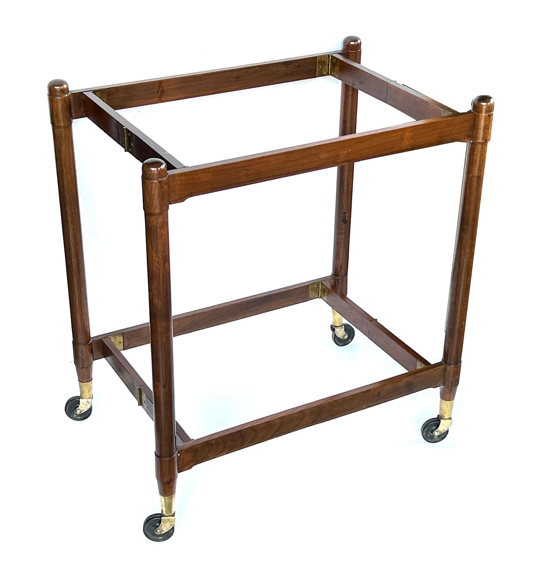 American John Stuart 1950s Collapsible Bar/Drinks Cart with Removable trays For Sale