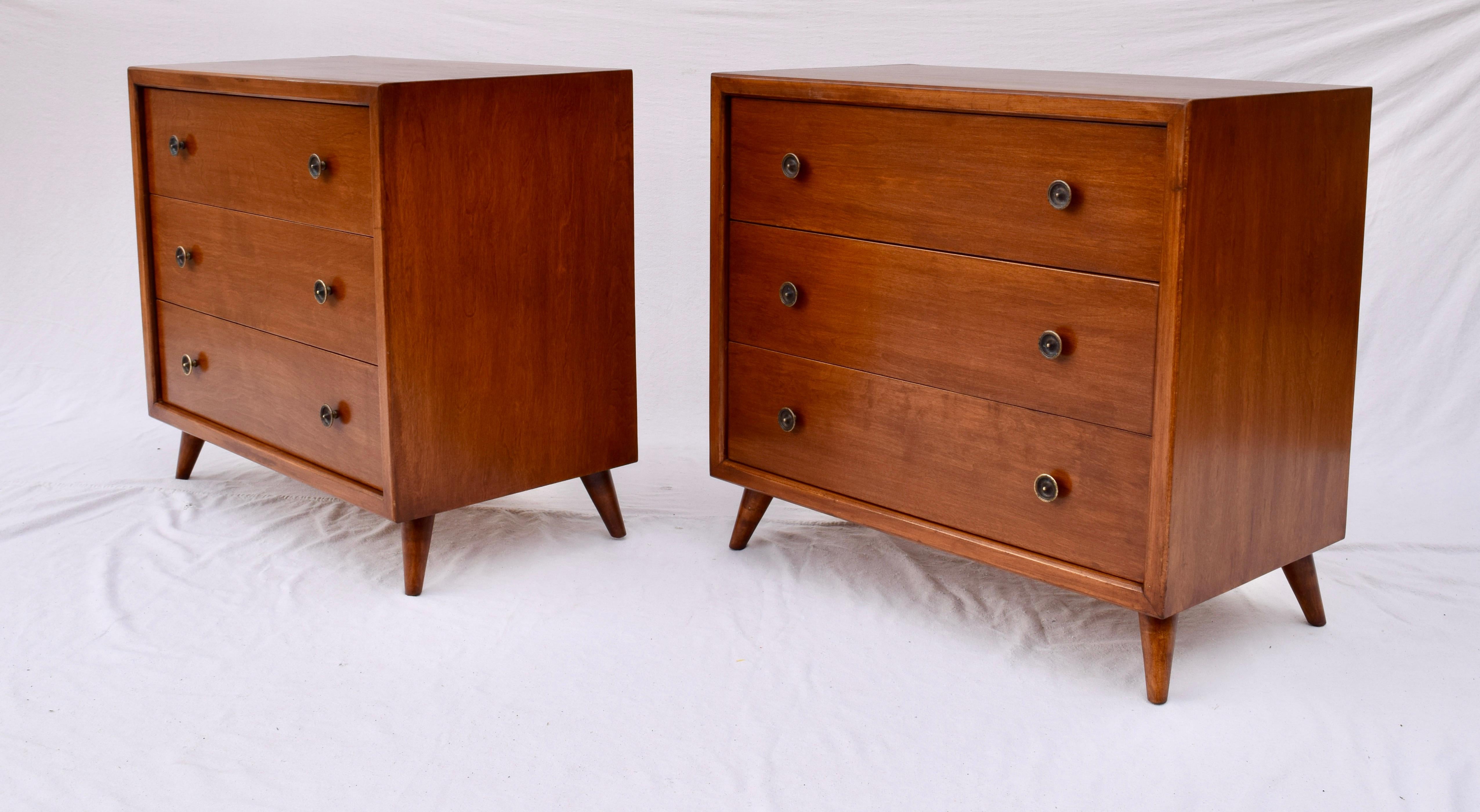 Mid-Century Modern 1950's John Stuart Bachelor Chests