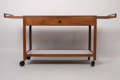 Glenn of California Barwagen aus Nussbaum und weißem Laminat für John Stuart