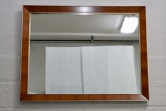 John Stuart Brass And Walnut Wall Mirror