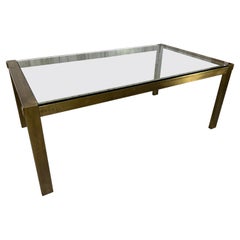 John Stuart Bronze & Glas Ausziehbarer Esstisch