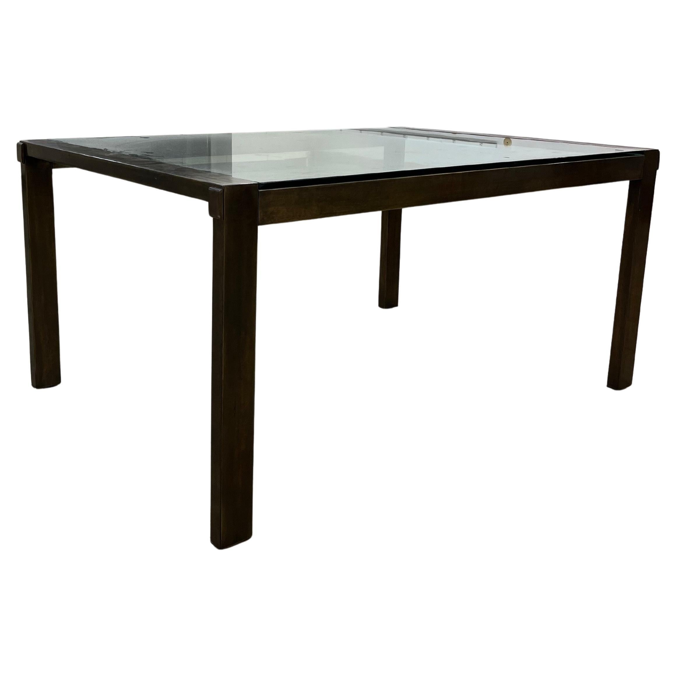 John Stuart Ausziehbarer Esstisch, Bronze & Glas, Mitte 20. im Angebot