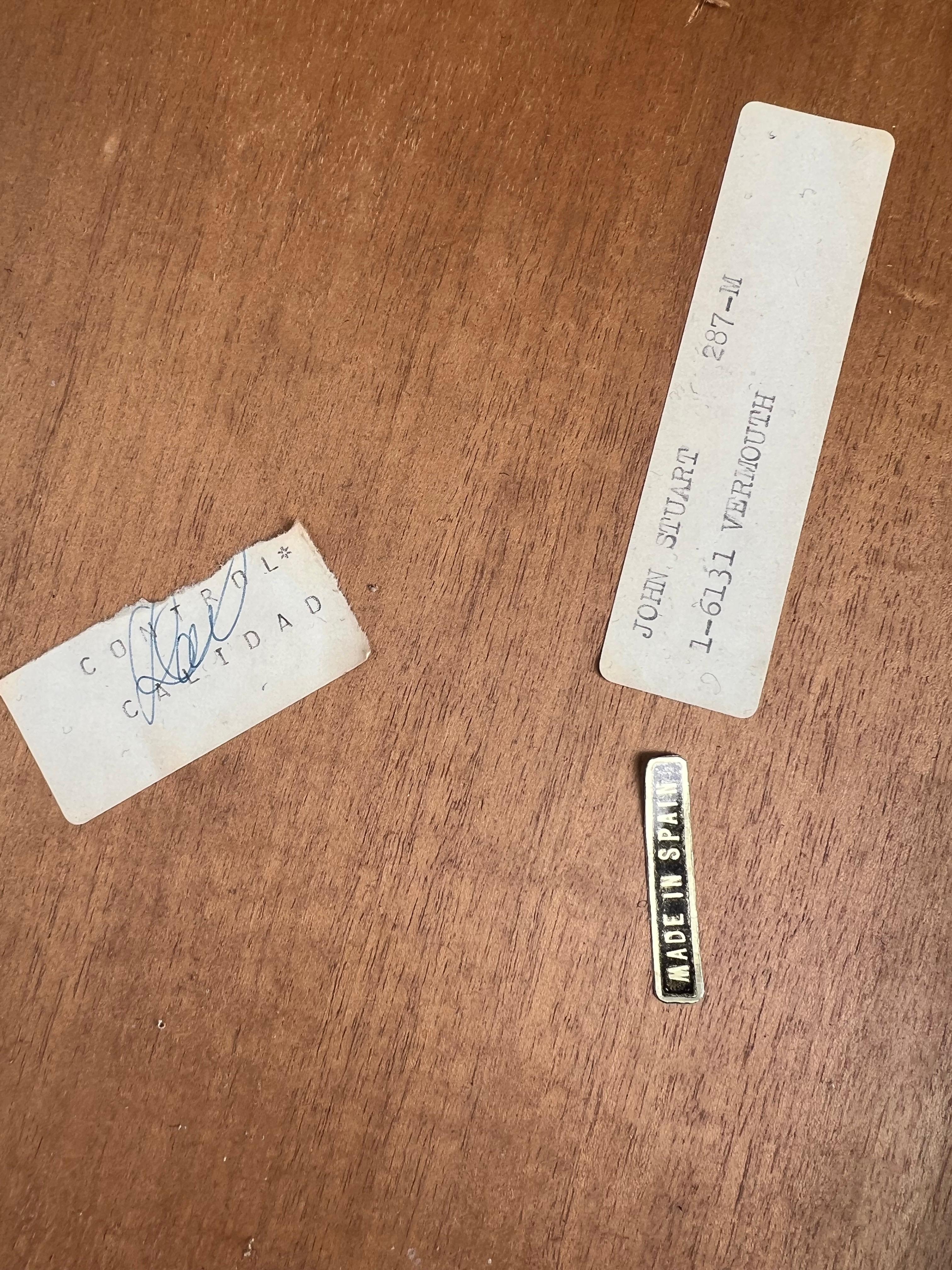 Metà XX secolo Mini cassapanca Campaigner di John Stuart, anni '60 circa, in radica in vendita