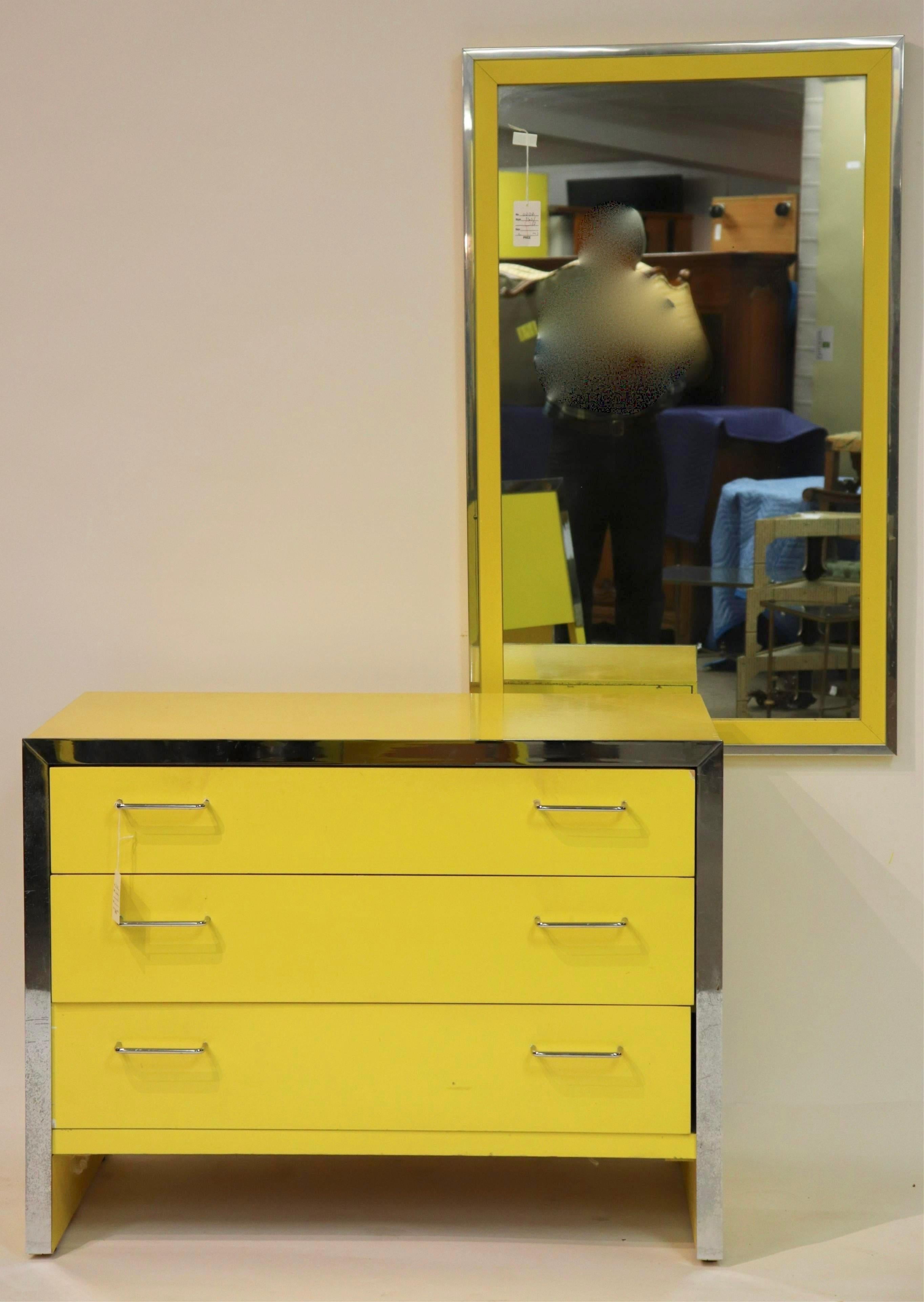 John Stuart Chrome and Lacquered Chest of Drawers For Sale 11