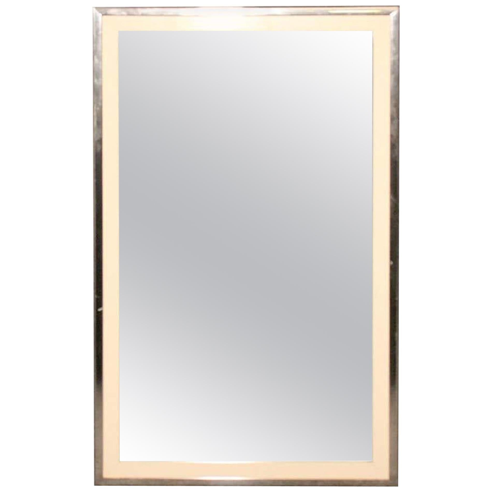 John Stuart Chrome Frame Mirror