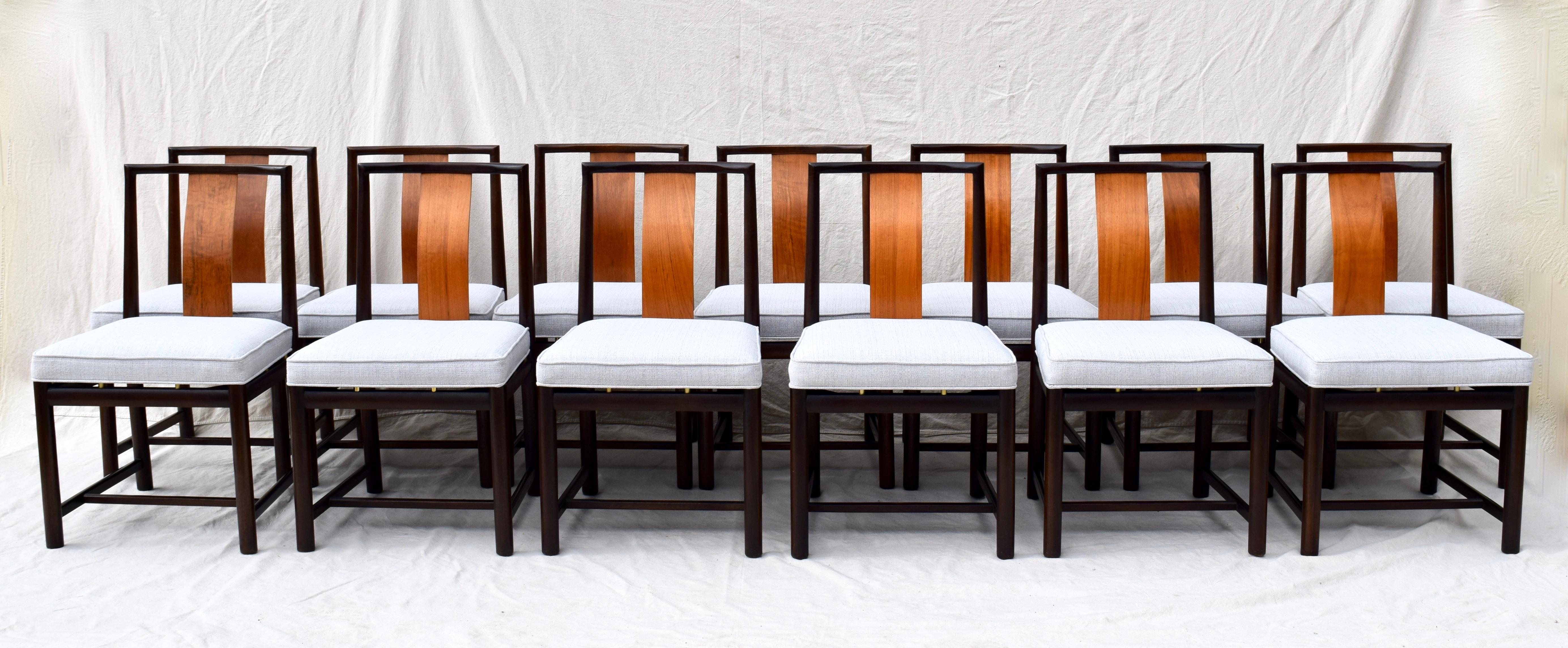 Mid-Century Modern John Stuart Dining Chairs, Set of 14
