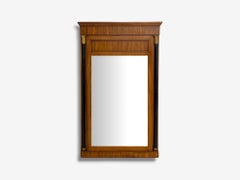 John Stuart, Estilo Imperio, Madera teñida, Giltwood, Espejo de pared, EEUU, Década de 1950