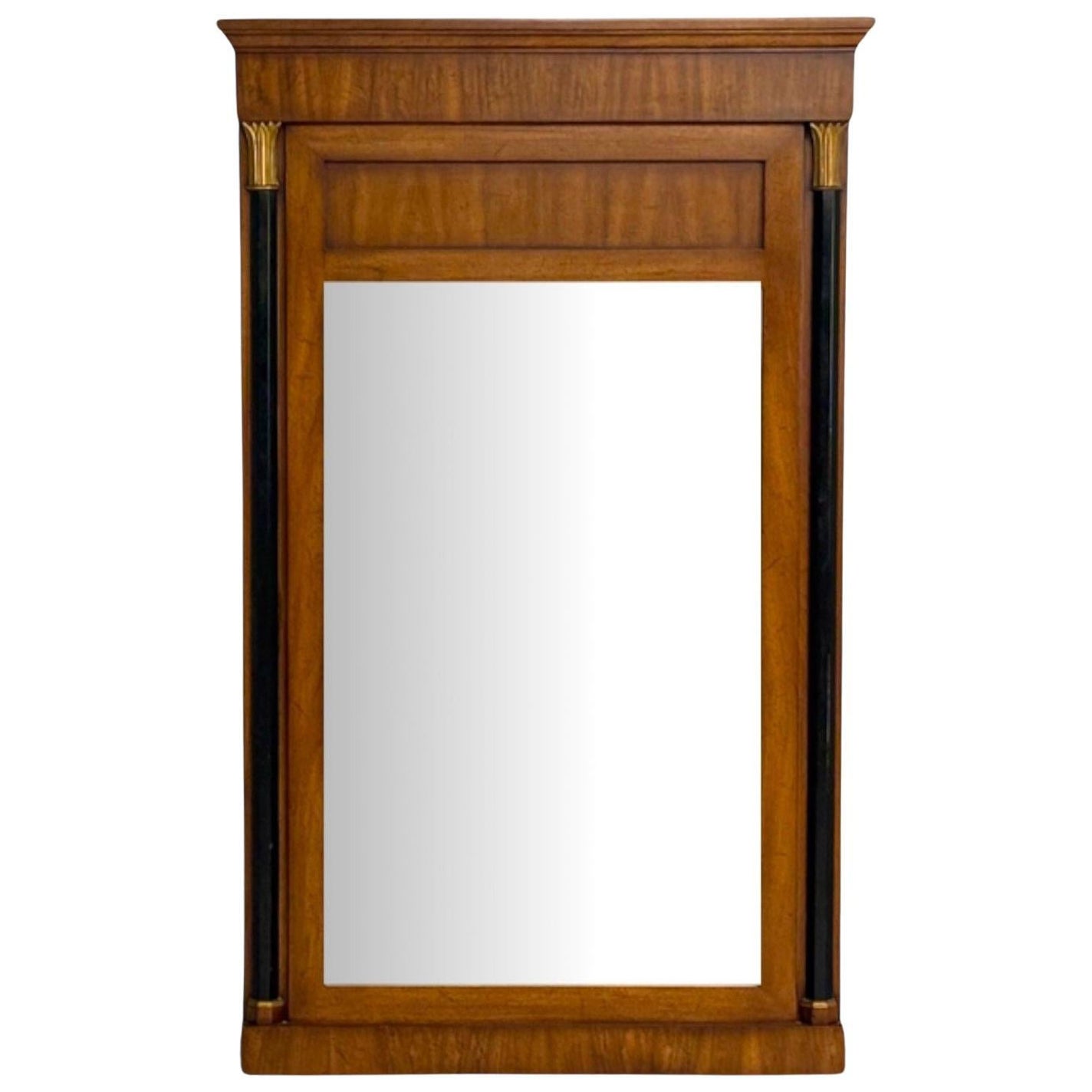 John Stuart, Empire Style, Stained Wood, Giltwood, Wall Mirror, USA, 1950s