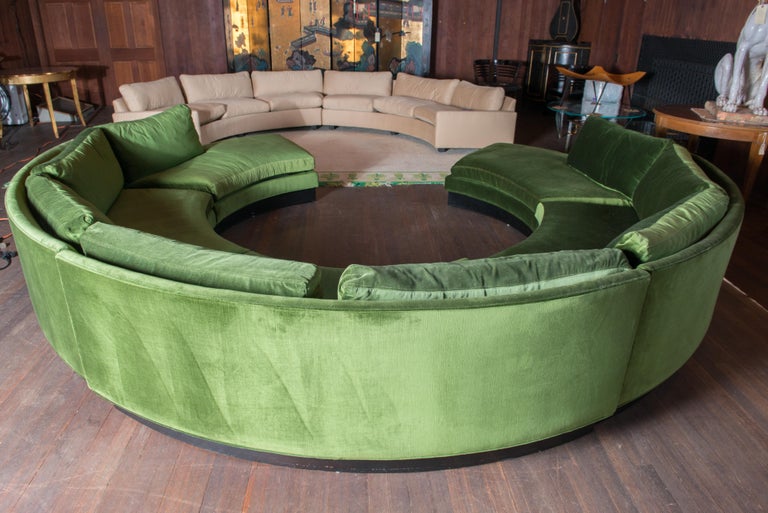 John Stuart, Erwin Lambeth Circular Sectional Sofa For Sale at 1stDibs