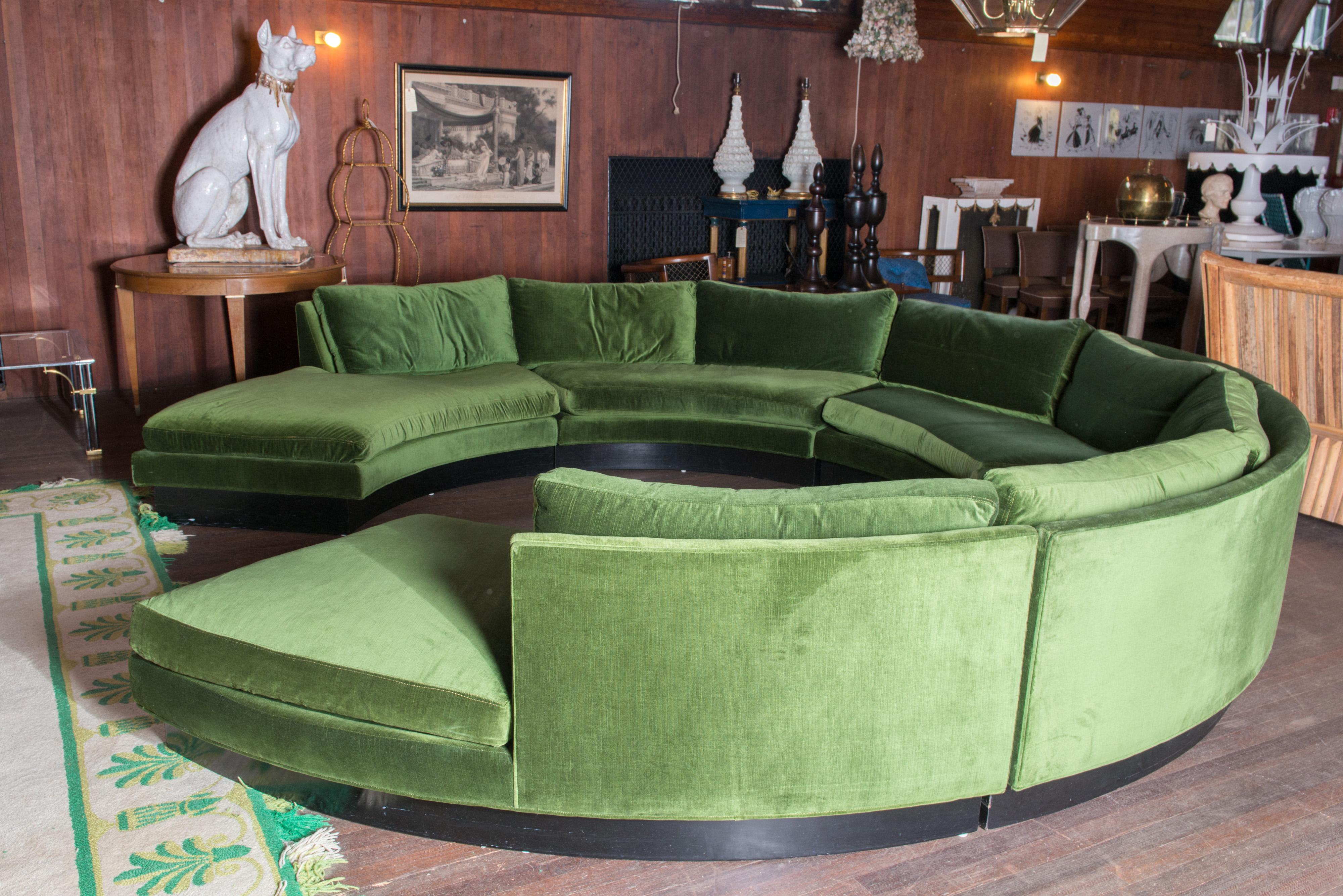 John Stuart, Erwin Lambeth Circular Sectional Sofa For Sale at 1stDibs