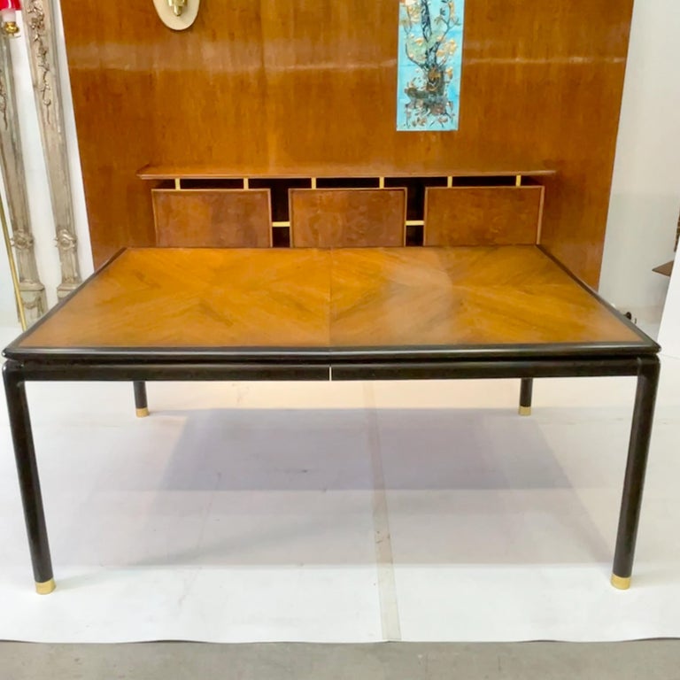 Stuart extendable solid outlet wood dining table