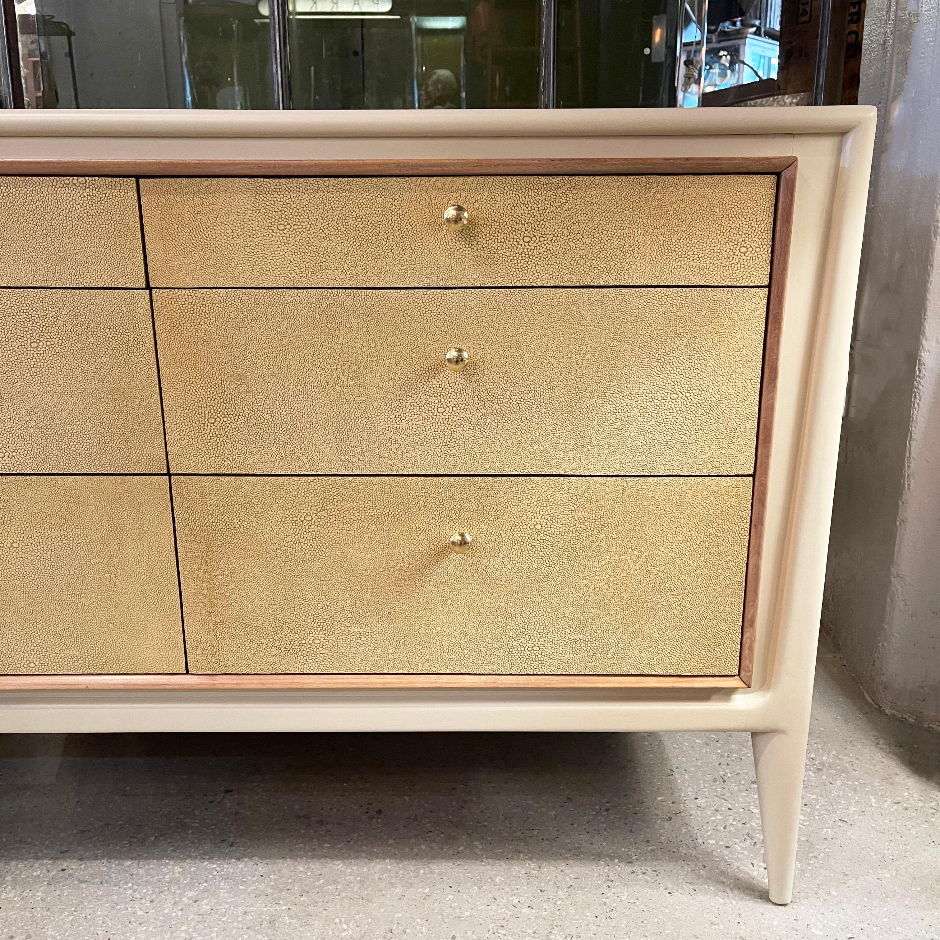 John Stuart Facade Triple Wide Dresser with Custom Finish In Good Condition In Brooklyn, NY