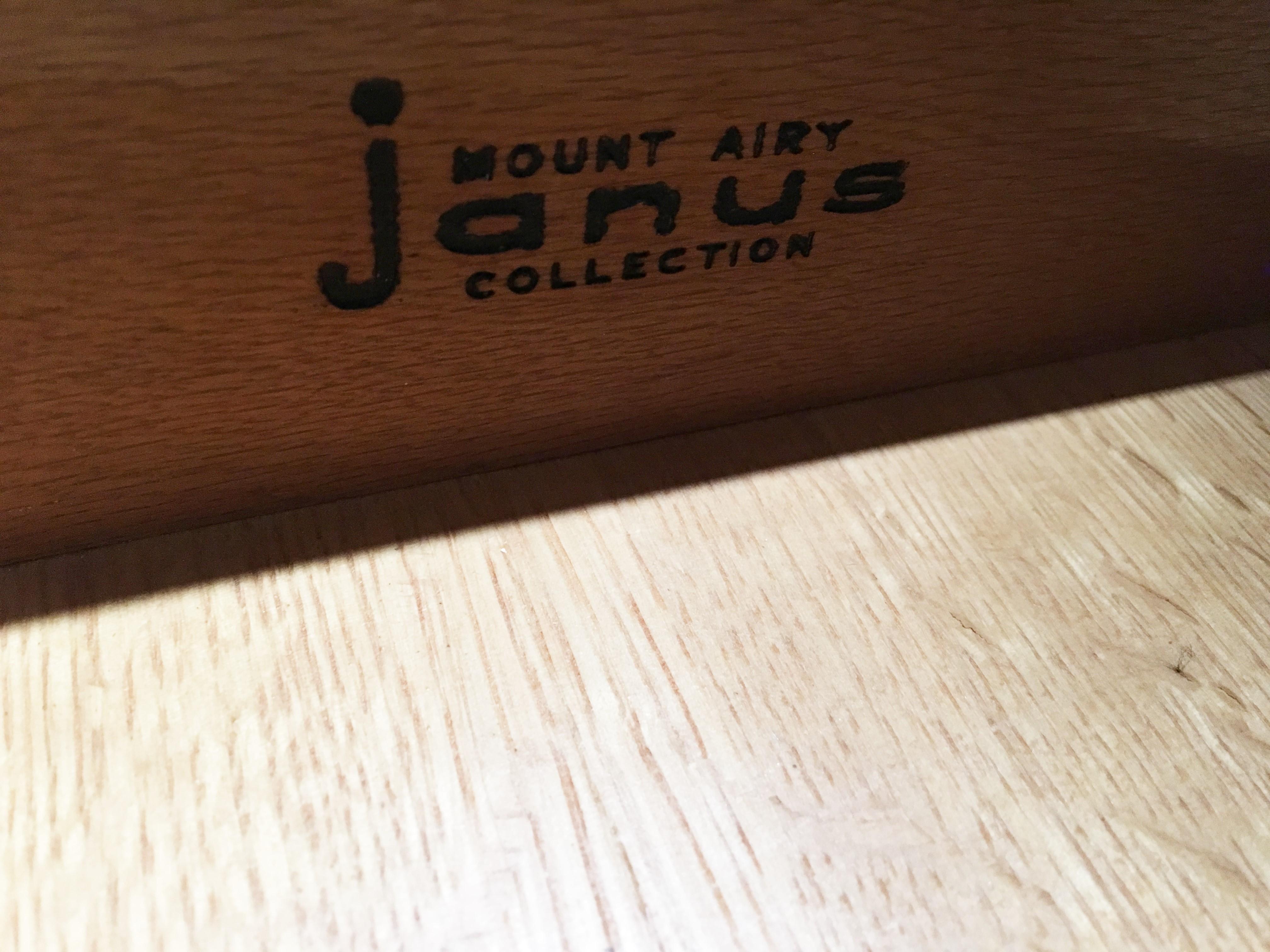 Mid-20th Century John Stuart for Janus Collection Walnut Highboy Dresser