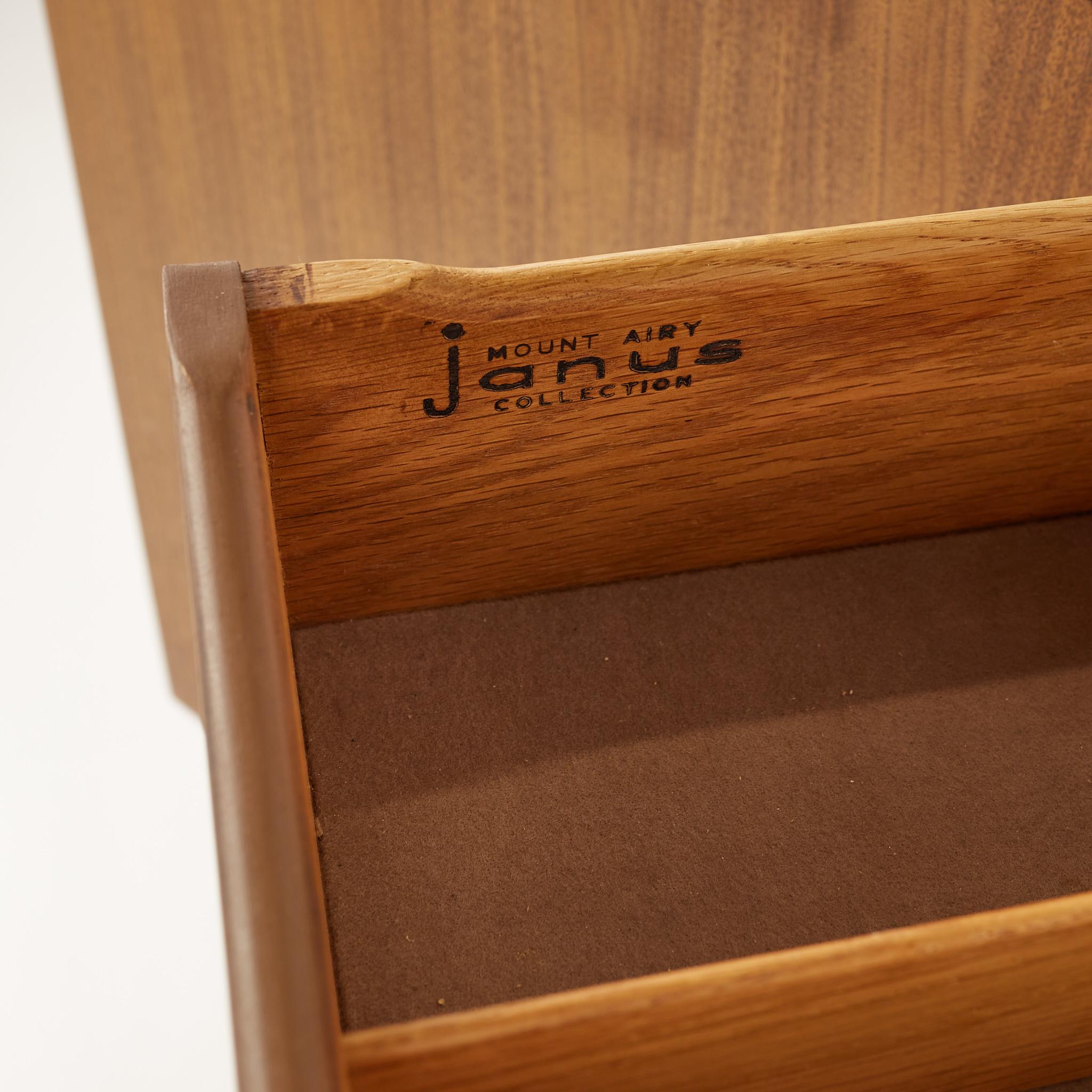 John Stuart for Mount Airy Janus Collection MCM Walnut 3 Door Sideboard Credenza 5